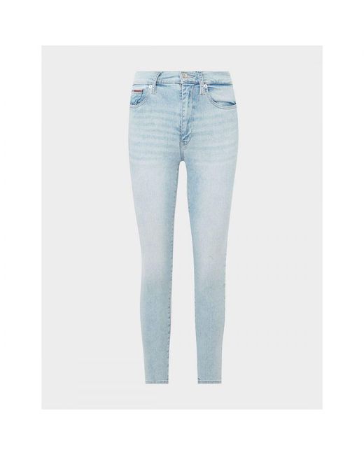 Tommy Hilfiger Blue Womenss Sylvia High Rise Skinny Jeans