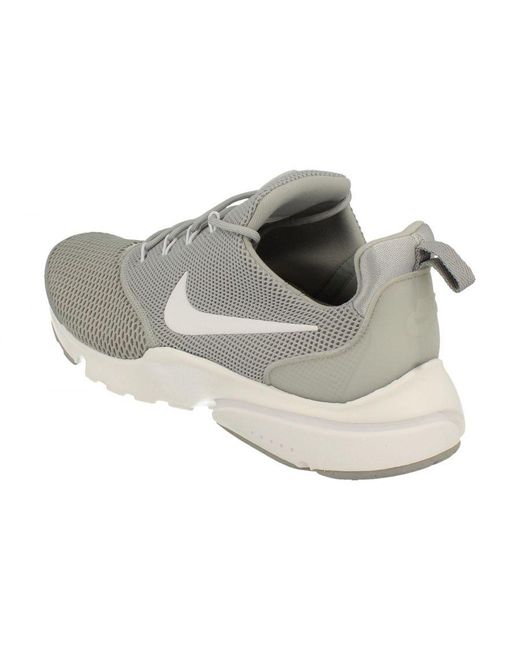 Nike Gray Presto Fly Trainers for men