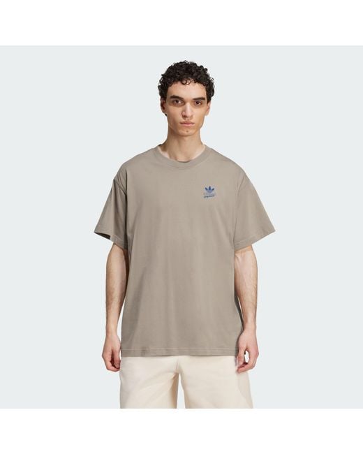 Adidas Originals Brown Diner Gfx Tee for men