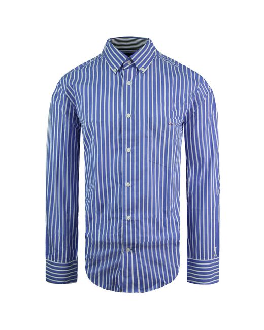 Eden Park Blue Regular Oxford Shirt for men
