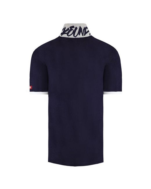 Ecko' Unltd Blue Untld. Midliner Polo Shirt Cotton for men