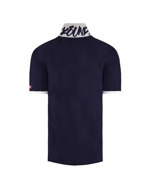 Ecko' Unltd Blue Untld. Midliner Polo Shirt Cotton for men
