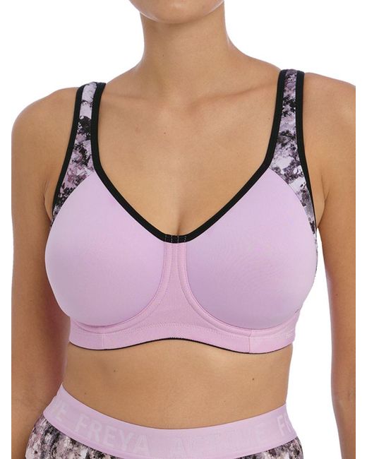 Freya Purple Active Sonic Moulded J-Hook Sports Bra