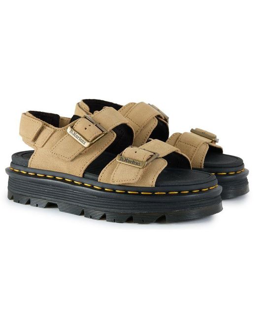 Dr. Martens Black Dr Zebzag Sandals