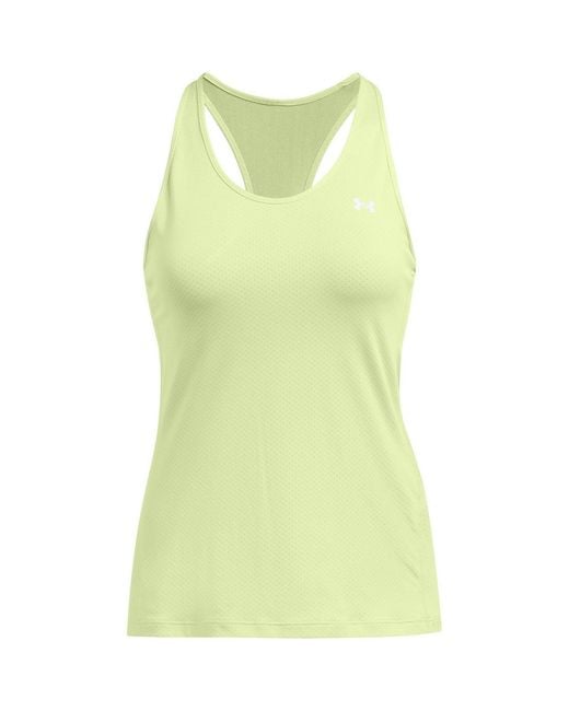 Under Armour Yellow Tech Mesh Racer Tank Gym Vest