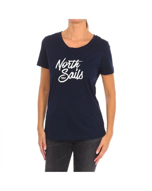 North Sails T-shirt Met Korte Mouwen 9024300 in het Blue