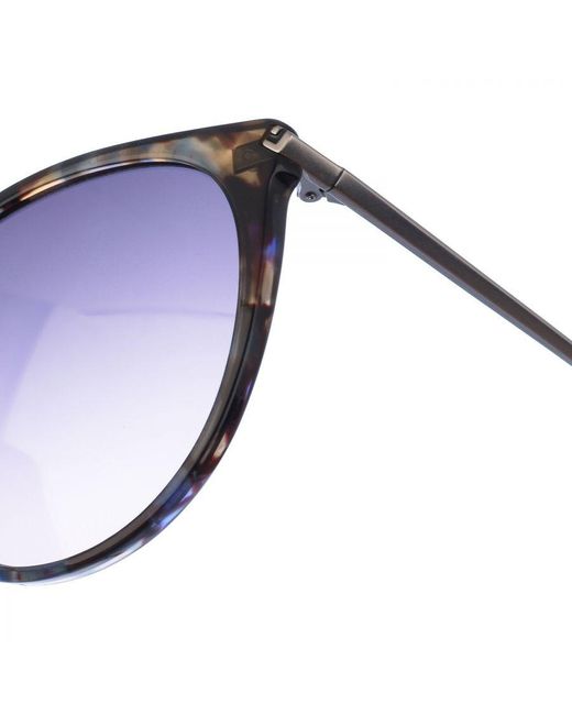Lacoste Blue Acetate And Metal Sunglasses With Oval Shape L928S