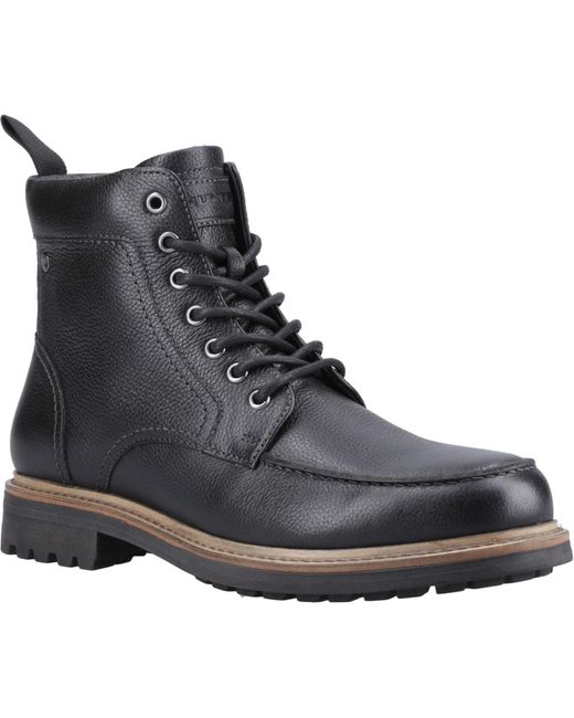 Hunter Black Shaws Ankle Boot Leather Boots for men