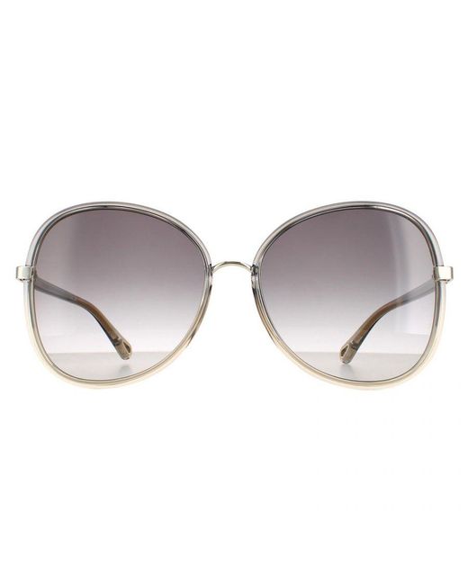 Chloé Gray Chloé Butterfly To Crystal Fade And Gradient Ch0030S Franky