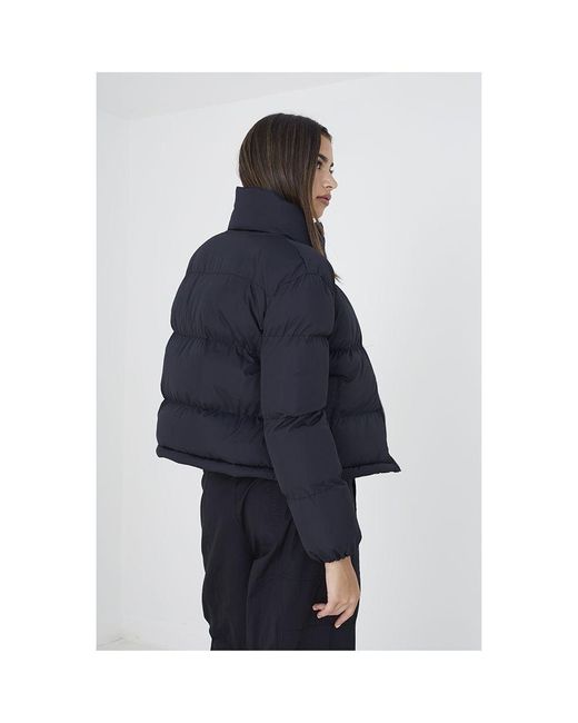 Black Longline Puffer Jacket
