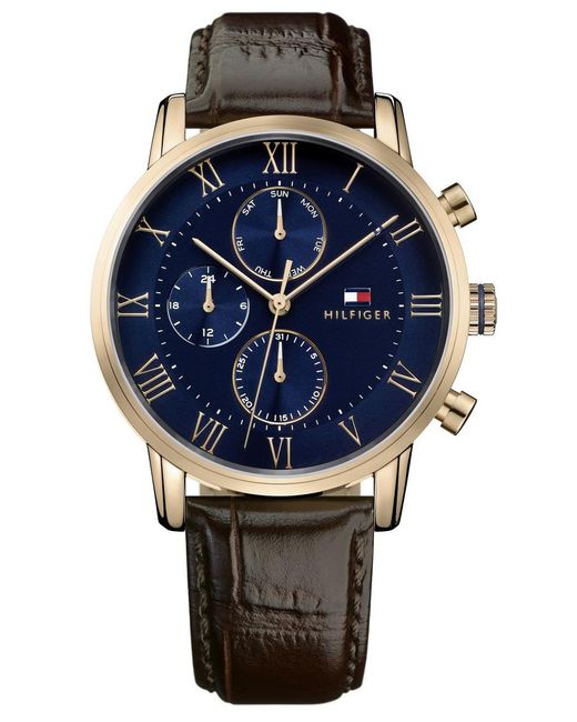 Tommy Hilfiger Blue Kane Watch 1791399 Leather for men