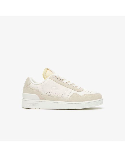 Lacoste White Womenss T-Clip Trainers