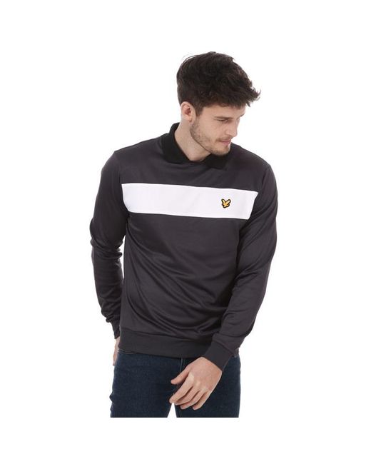 Lyle & Scott Black And Ventech Golf Sweatshirt for men