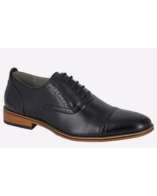 Goor Black Macon Brogues for men