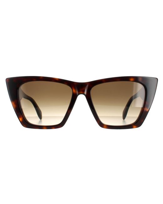 McQueen Brown Cat Eye Dark Havana Gradient Am0299S