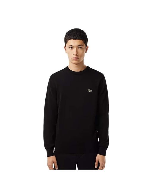 Lacoste Black Classic Sweater for men