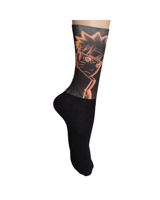 Jenes Socks Black Funny Printed Long For And