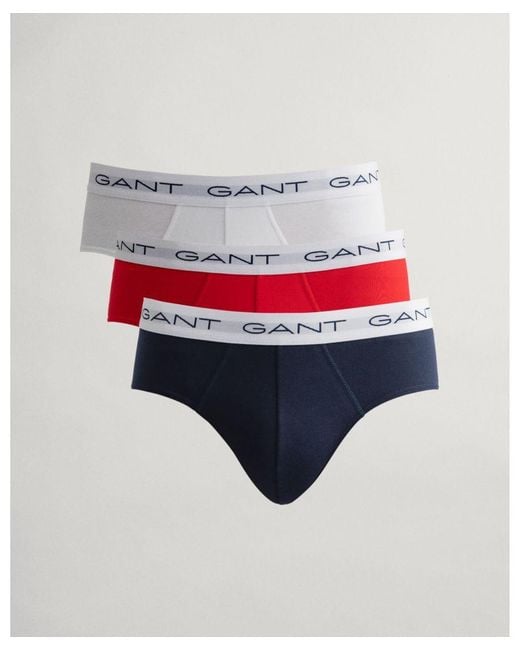 Gant 3-pack Slip In Multi Kleur in het Blue voor heren