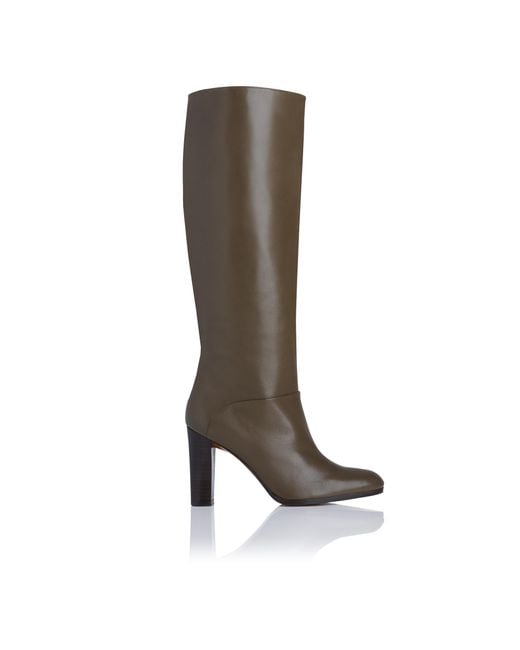 L.K.Bennett Brown Italian Nappa Leather Knee-High Boots