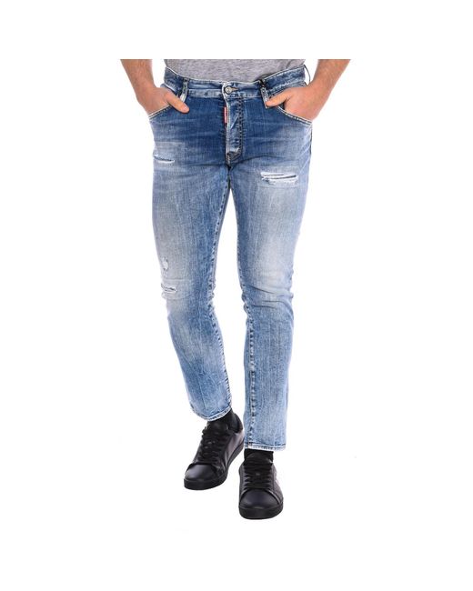 DSquared² Blue Long Pants S71Lb1255-S30664 for men