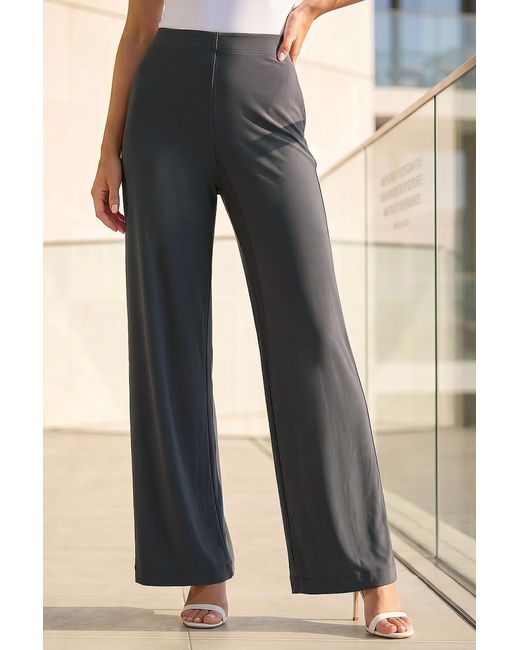 Roman Natural Petite Wide Leg Stretch Trouser