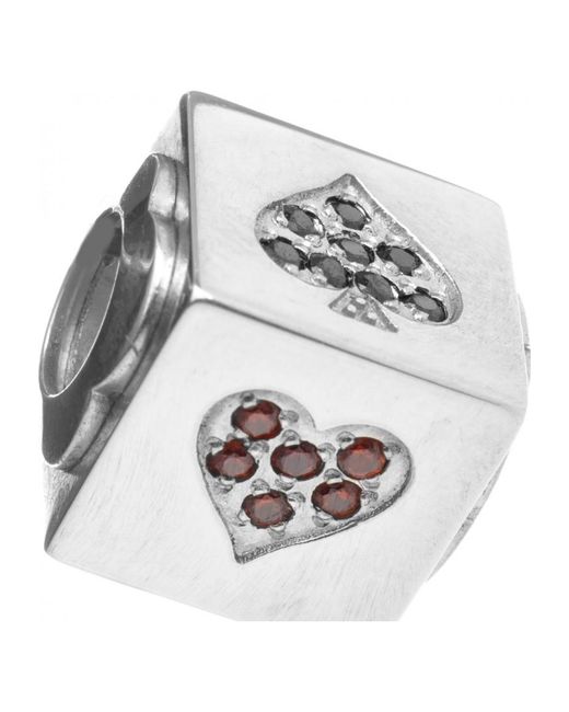 Folli Follie Gray 3P16F056 Ladies Charm Sterling