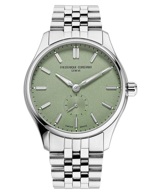 Frederique Constant Gray Frédérique Classics Index Small Seconds Watch Fc-530Gr3B6B Stainless Steel for men