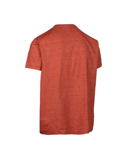 Trespass Red Idukki T-Shirt (Burnt) for men