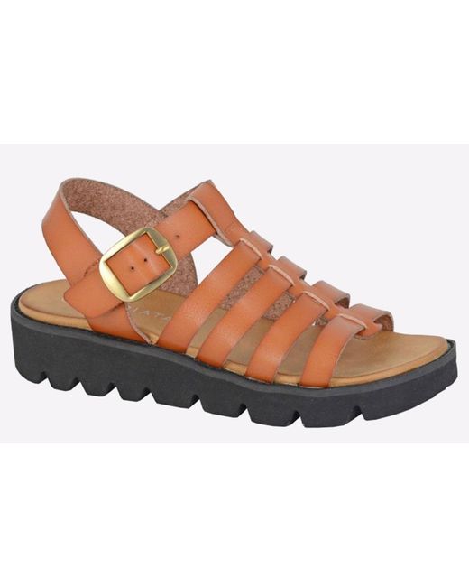 Cipriata Brown Azia Wedge Sandal