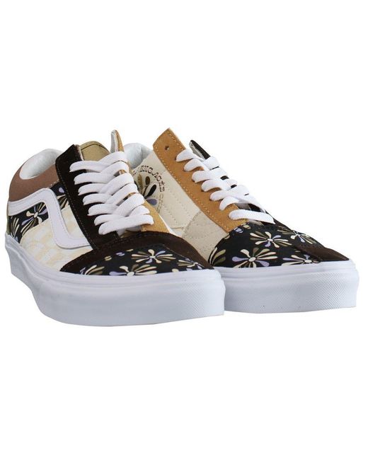 Vans Black Divine Energy Old Skool Patchwork Shoes Leather