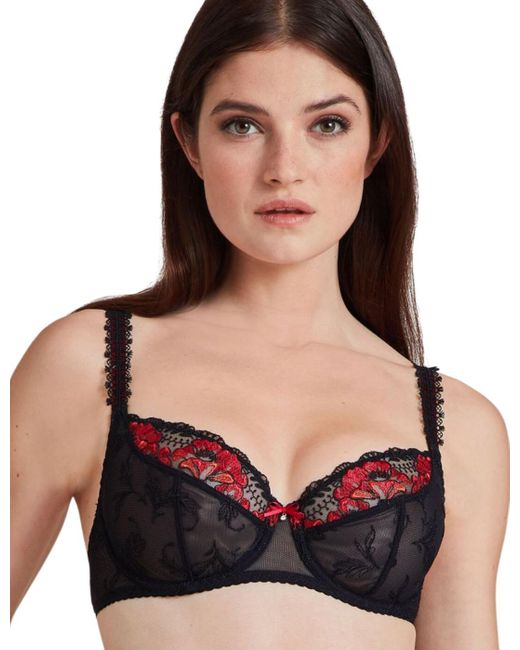 Aubade Black A Fleur De Toi Full Cup Bra