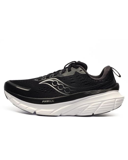 Saucony Black Guide 18 Running Shoes (Wide Fit)