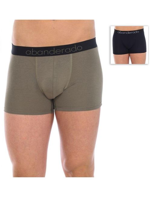 Abanderado Blue Pack-2 Boxers Sensitive Bamboo A0C7M for men