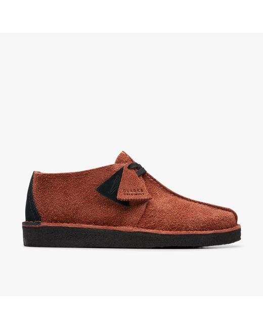 Clarks Brown Desert Trek Mid Shoes for men