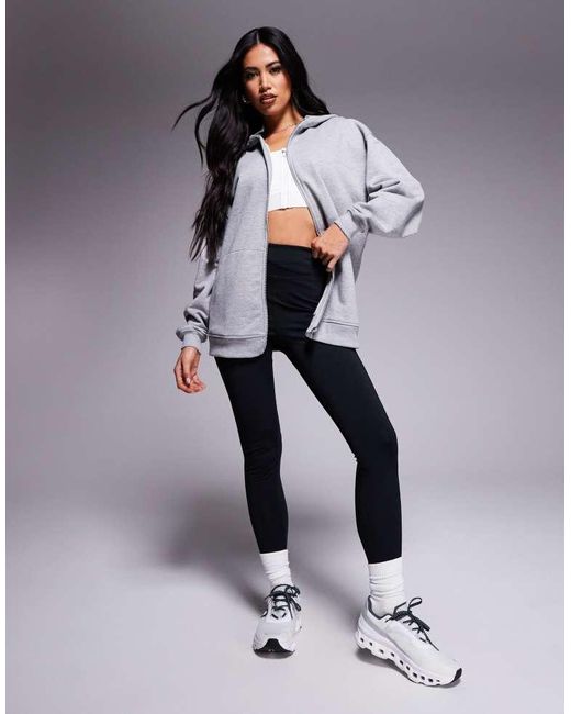 4505 Gray Quick Dry Heavyweight Zip Up Training Hoodie