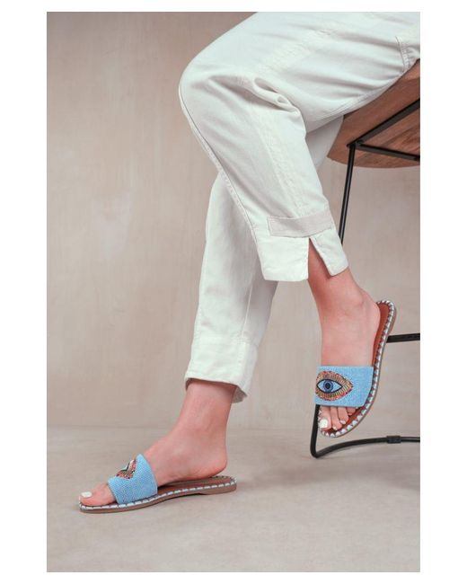 Where's That From Gray 'Cleanse' Flat Sandals