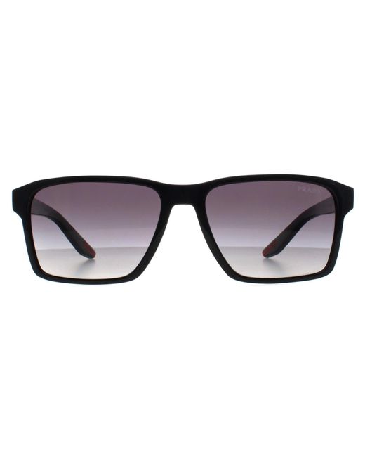 Prada Sport Black Rectangle Gradient Ps05Ys for men