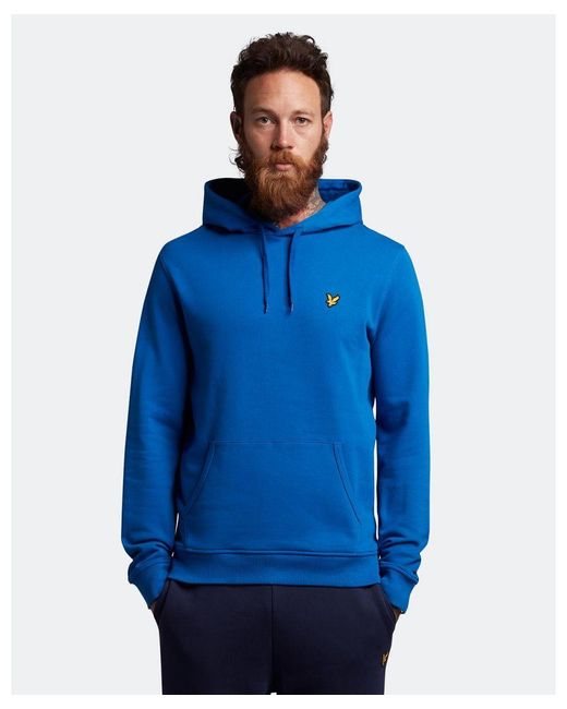 Lyle & Scott Blue Pullover Hoodie for men