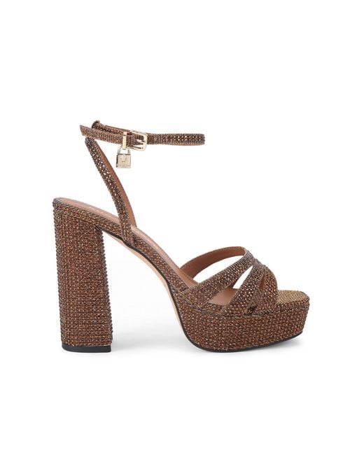 Kurt Geiger Brown Brixton Platform Sandals