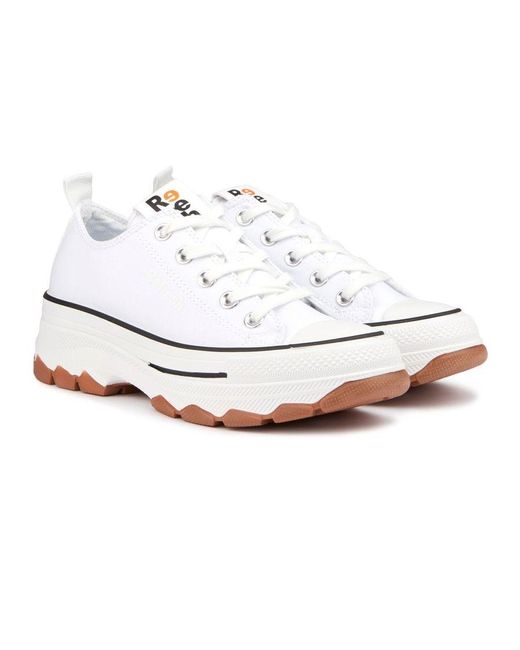 Refresh White Cleated Trainers