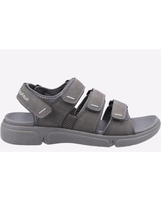 Hush Puppies Black Pupples Raul Sandals for men