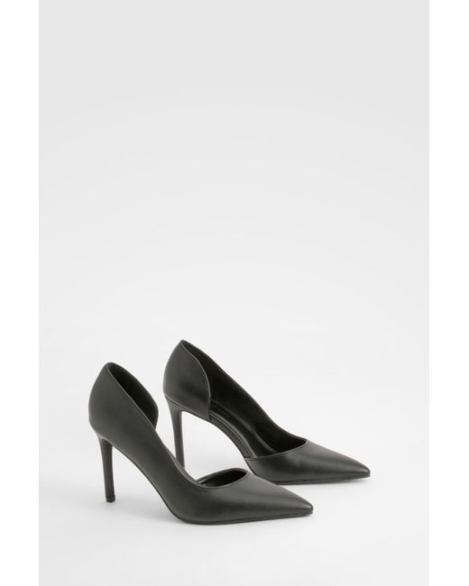 Boohoo Black Cut Out Basic Mid Height Court