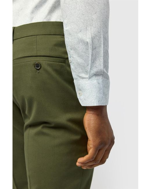 Ted Baker Green Long Sleeve Slim Fit Formal Shirt for men