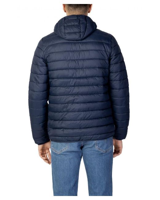 Aquascutum Blue London Logo Active Hoodie Jacket for men