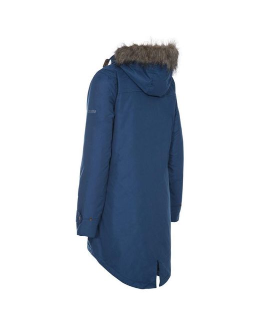 Trespass Blue Ladies Clea Waterproof Padded Jacket