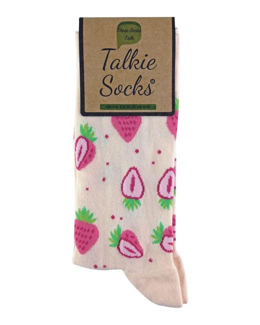 Sock Snob Pink Talkie Socks