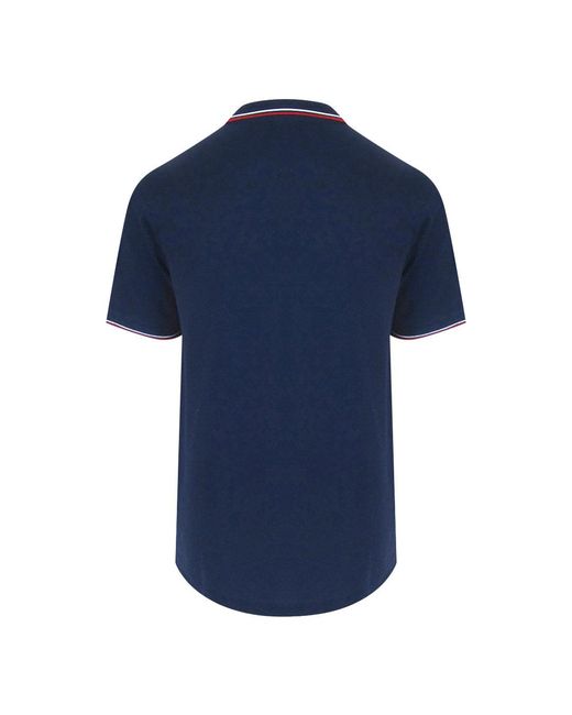 Aquascutum Blue Active Cotton Polo for men