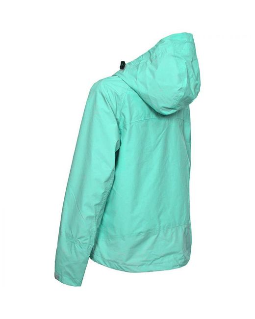 Trespass Blue Ladies Miyake Hooded Waterproof Jacket