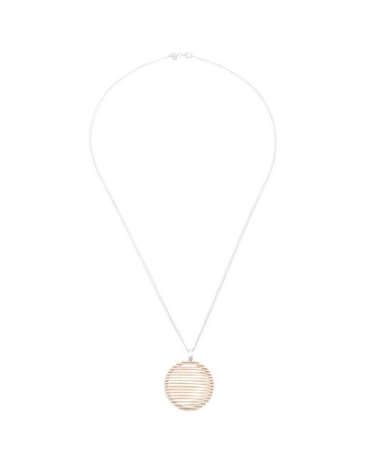 Orphelia White 925 Sterling Chain With Pendant
