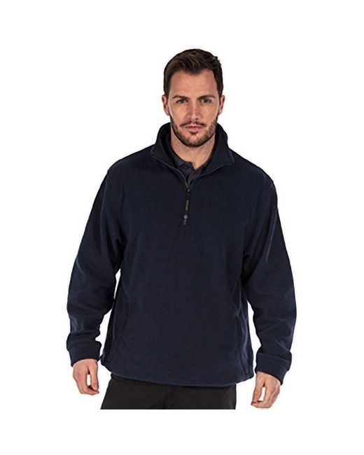Regatta Blue Thor Overhead Anti-Pill Fleece Top (Dark) for men